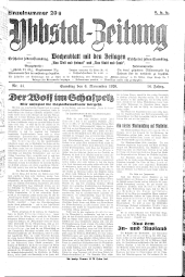 Ybbser Zeitung 19261106 Seite: 1