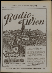 Radio Wien 19261108 Seite: 1
