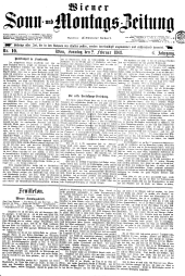 Wiener Sonn- und Montags-Zeitung 18680202 Seite: 1