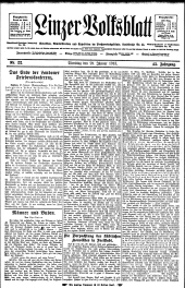 Linzer Volksblatt 19130128 Seite: 1