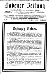 Badener Zeitung 19130129 Seite: 1