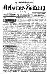 Christlich-soziale Arbeiter-Zeitung 19130201 Seite: 1