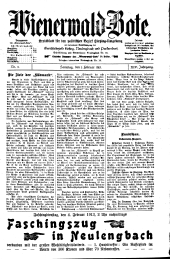 Wienerwald-Bote 19130201 Seite: 1