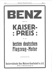 Allgemeine Automobil-Zeitung 19130202 Seite: 1