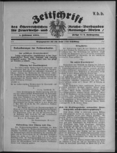 Zeitschrift d. Österr. Reichs-Verbandes f. Feuerwehr- und Rettungswesen