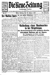 Die neue Zeitung 19270128 Seite: 1