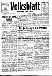 Volksblatt für Stadt und Land 19270130 Seite: 1