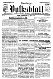 Vorarlberger Volksblatt 19380127 Seite: 1