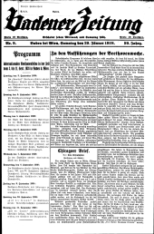 Badener Zeitung 19380129 Seite: 1