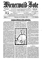 Wienerwald-Bote 19380129 Seite: 1
