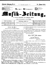 Neue Wiener Musik-Zeitung 18580128 Seite: 1