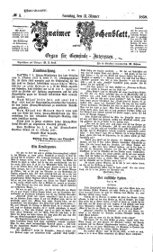 Znaimer Wochenblatt 18580131 Seite: 1