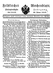 Feldkircher Wochenblatt 18430124 Seite: 1