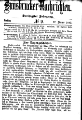 Innsbrucker Nachrichten 18830112 Seite: 1