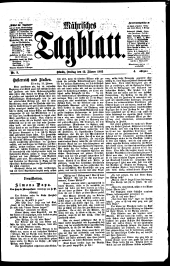 Mährisches Tagblatt 18830112 Seite: 1