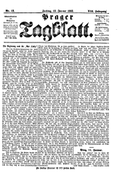 Prager Tagblatt 18830112 Seite: 1