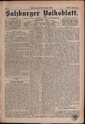 Salzburger Volksblatt: unabh. Tageszeitung f. Stadt u. Land Salzburg 18830112 Seite: 1