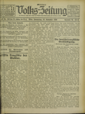 (Österreichische) Volks-Zeitung 19260923 Seite: 1