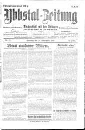 Ybbser Zeitung 19260925 Seite: 1