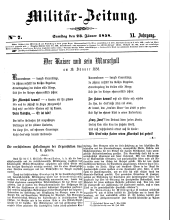 Militär-Zeitung 18580123 Seite: 1