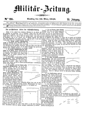 Militär-Zeitung 18580313 Seite: 1