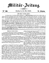 Militär-Zeitung 18580515 Seite: 1