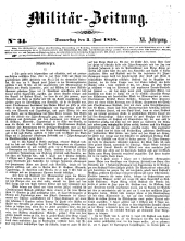 Militär-Zeitung 18580603 Seite: 1