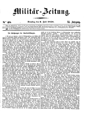 Militär-Zeitung 18580706 Seite: 1