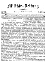 Militär-Zeitung 18580925 Seite: 1