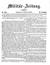 Militär-Zeitung 18581002 Seite: 1