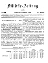 Militär-Zeitung 18581016 Seite: 1