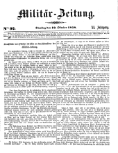 Militär-Zeitung 18581019 Seite: 1