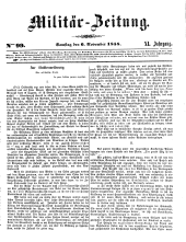 Militär-Zeitung 18581106 Seite: 1