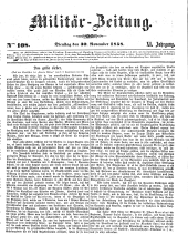 Militär-Zeitung 18581130 Seite: 1