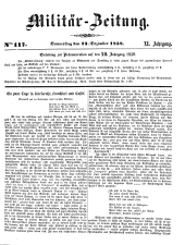 Militär-Zeitung 18581223 Seite: 1