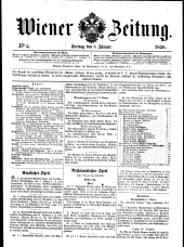 Wiener Zeitung 18580108 Seite: 1