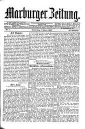 Marburger Zeitung 19030101 Seite: 1