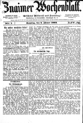Znaimer Wochenblatt 19030103 Seite: 1