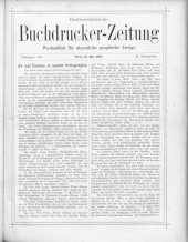 Buchdrucker-Zeitung 18800513 Seite: 1