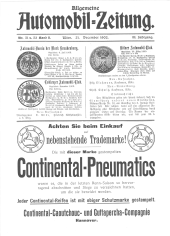 Allgemeine Automobil-Zeitung 19021221 Seite: 1