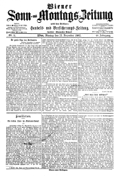 Wiener Sonn- und Montags-Zeitung 19021222 Seite: 1