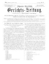 Allgemeine Österreichische Gerichtszeitung 19021227 Seite: 1