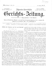 Allgemeine Österreichische Gerichtszeitung