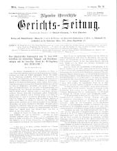 Allgemeine Österreichische Gerichtszeitung