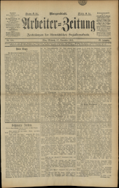 Arbeiter Zeitung 18951127 Seite: 1