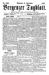 Bregenzer/Vorarlberger Tagblatt 18951127 Seite: 1