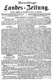 Vorarlberger Landes-Zeitung 18951127 Seite: 1