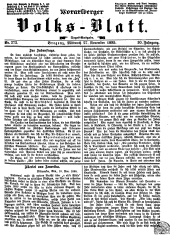 Vorarlberger Volksblatt 18951127 Seite: 1