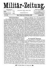 Militär-Zeitung 18951129 Seite: 1