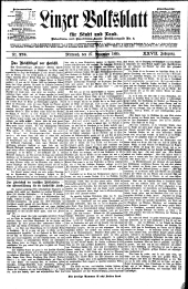 Linzer Volksblatt 18951127 Seite: 1